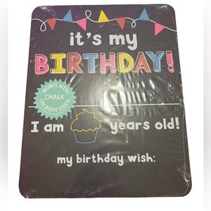 Kids “its my birthday”  Chalk Board includes Chalk